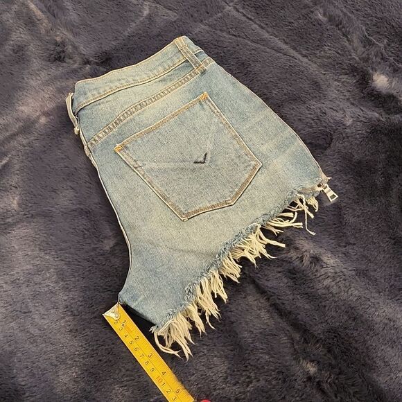 HUDSON Womens Gemma Denim Frayed Hem Cutoff Shorts Blue 28, new with tags! - Picture 15 of 15